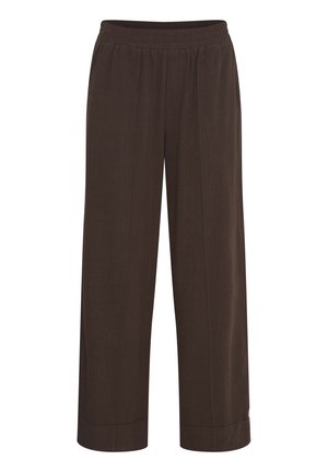 Fransa FRATEL - Trousers - black coffee melange