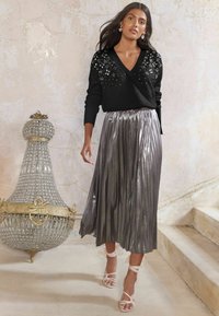 Love & Roses REGULAR FIT - EMBELLISHED WRAP  - Pulover - black
