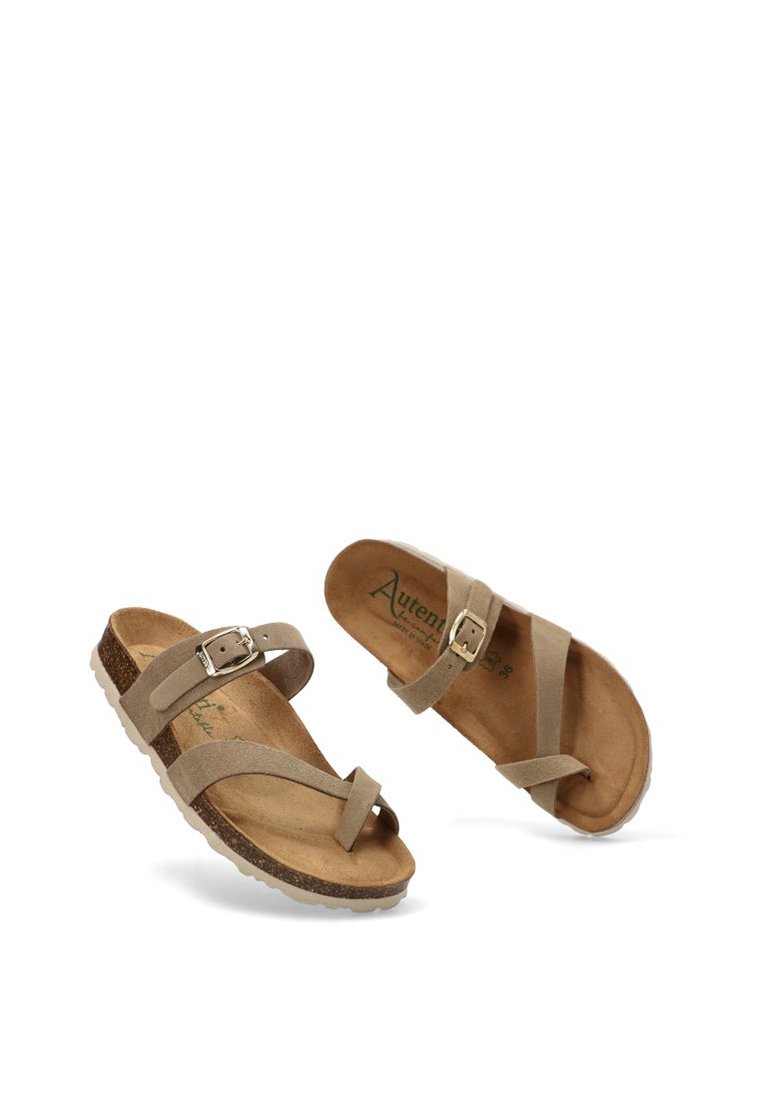 Dedo Sandalia De Metal Luna Collection Sandalias De Dedo Brown/marrón