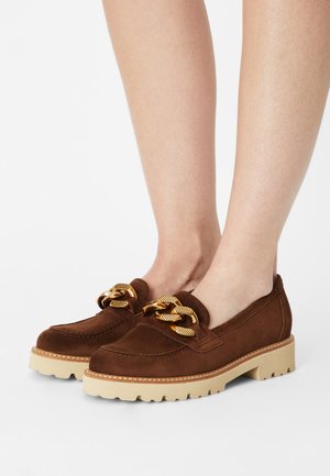 Slippers - whisky/panna