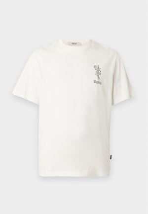 Replay, T-shirts print - natural white