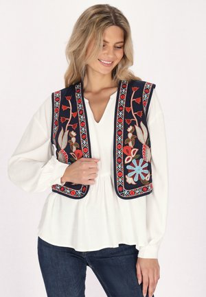 usha Waistcoat - marine mehrfarbig