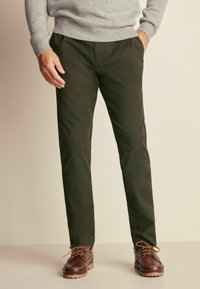 Next BELTED SLIM FIT - Chinot - khaki green