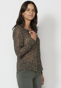 Koroshi LONG SLEEVE BLOSSOMS - Blůza - multicolor