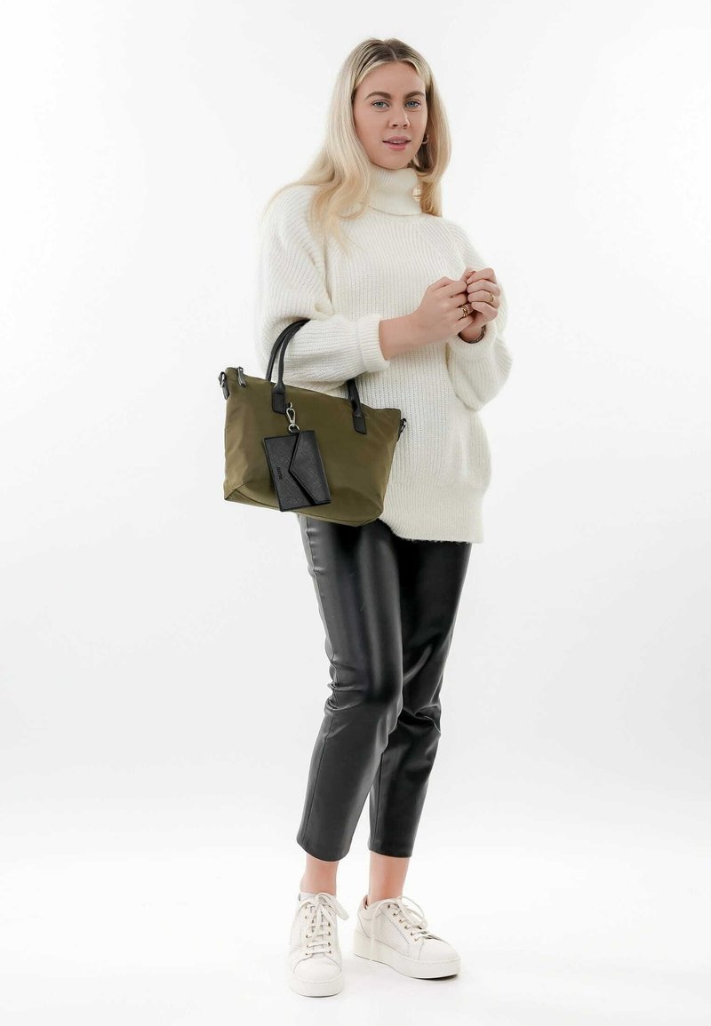Bolso Shopper Doble Asa Mujer Bandolera Negro Abbotsford De Lois