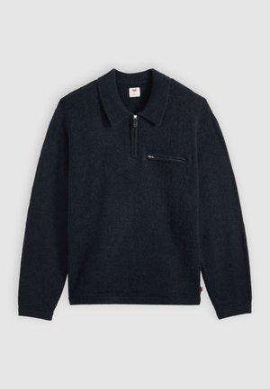 Levi's®, BOULDER COLLARED HALF ZIP - Strickpullover - navy