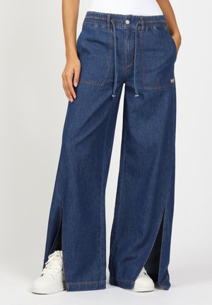 Leveälahkeiset - blue denim