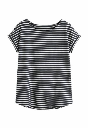 Next ROUND NECK - REGULAR FIT - T-shirt basic - navy stripe