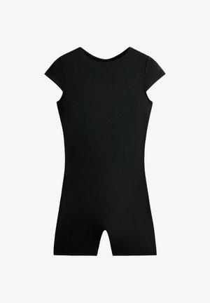 OYSHO, COMFORTLUX OPEN-BACK SHORT JUMPSUIT - Combinaison d'échauffement - black