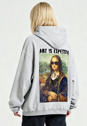 ART IS EXPENSIVE MONA UNISEX - Kapuzenpullover - mottled grey