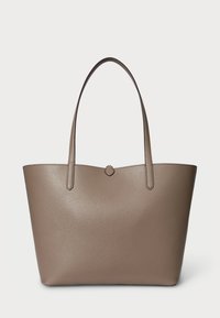 Lauren Ralph Lauren FAUX LEATHER LARGE REVERSIBLE TOTE BAG - Tote bag - rider geo/taupe brown