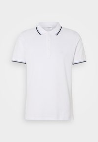 CONTRAST PIPING - Polo - white wave