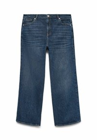 WEIT GESCHNITTEN VMTESSA HOHE TAILLE  - Jeans Straight Leg - dark blue denim