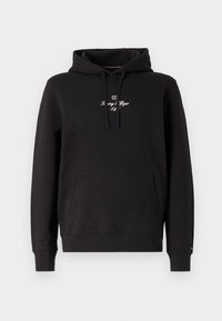 OUTLINE FLAG SCRIPT HOODIE UNISEX - Sportska majica - black
