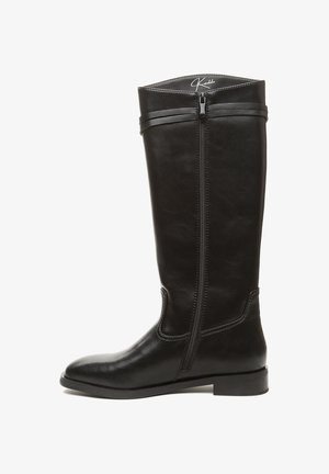 Kovbojské/motorkárske čižmy - black