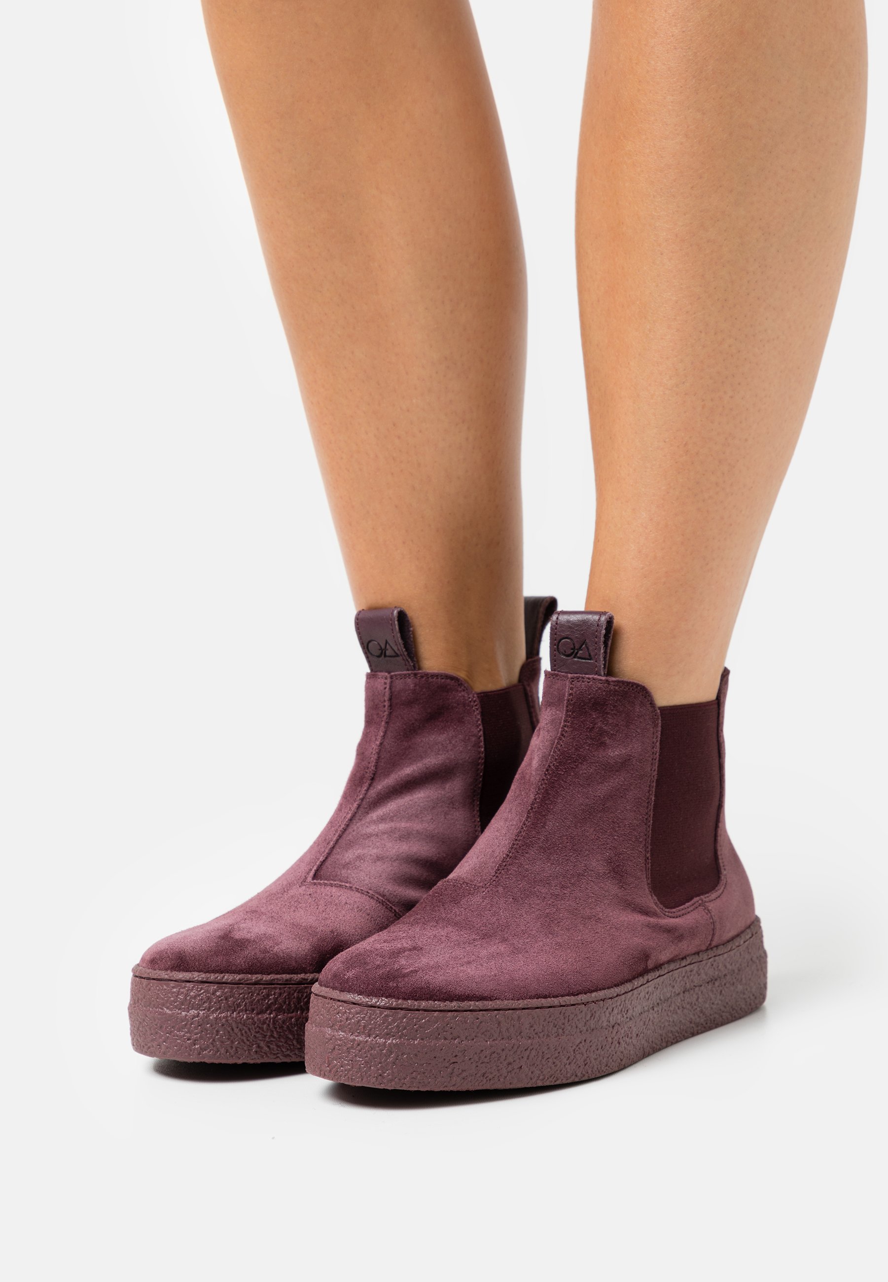 Oa non fashion Botines con plataforma - evolo prugna/burdeos - Zalando.es
