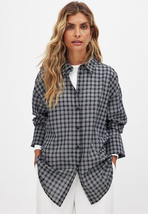 Blusa - dark grey check