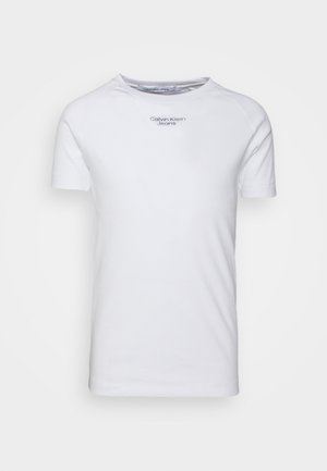 STACKED LOGO - T-shirt basique - bright white