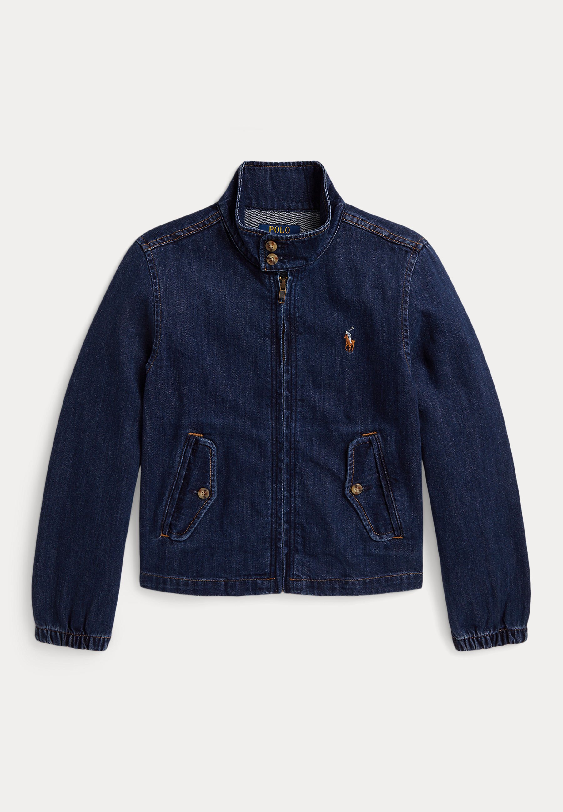 Polo Ralph Lauren INDIGO DENIM MOCKNECK JACKET 7-14Y - Denim