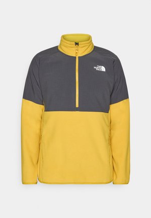 The North Face GLACIER HEAVYWEIGHT 1/2 ZIP - Pulover iz flisa - turmeric/asphalt grey/black