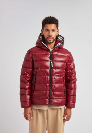 R4D TRAMLINE PUFFER RACER  MATT - Daunenjacke - dark cranberry
