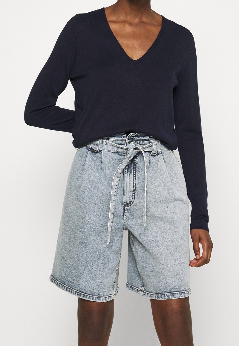 s.Oliver Stickad tröja - dark blue