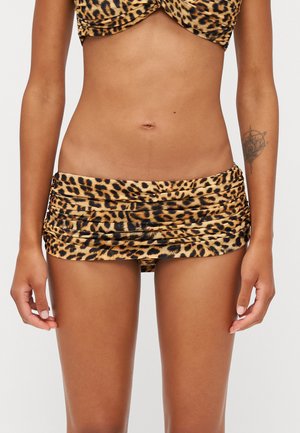 Norma Kamali LOW RISE BILL BOTTOM - Bikini bottoms - cheetah patch