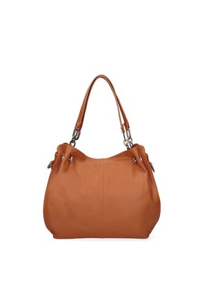 SHOULDER  - Shopper - dark cognac