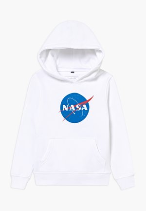 KIDS NASA INSIGNIA HOODY - Mikina s kapucí - white