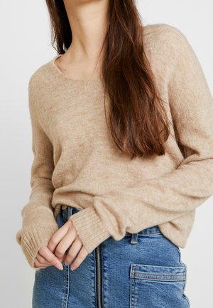Pullover - mottled beige