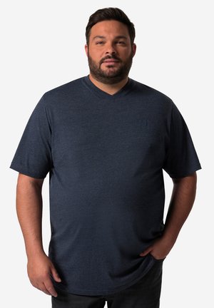 Men Plus, HALBARM V-AUSSCHNITT - T-shirt basic - navy blue