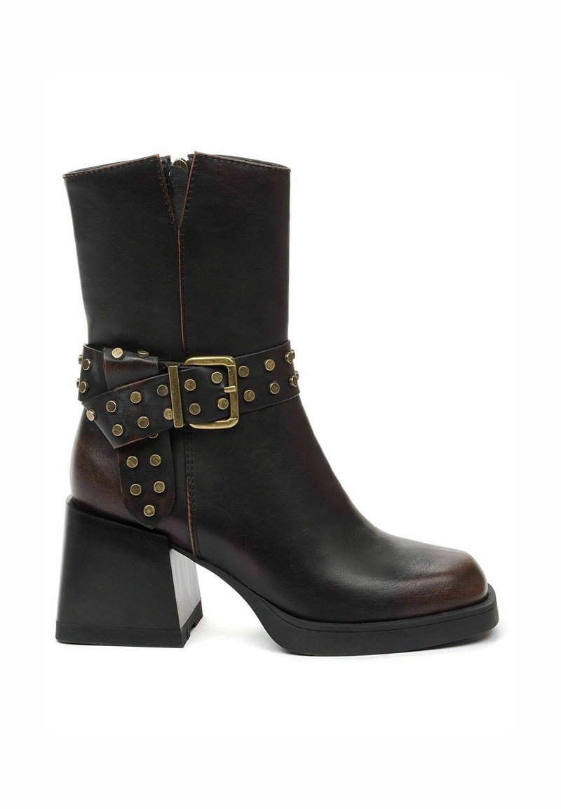 Betsy - Cowboy-/Bikerlaarsjes - dark brown, Vergroten
