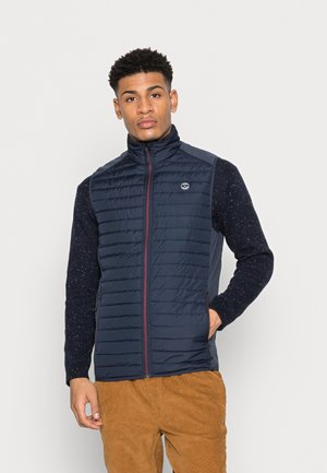 JJEMULTI BODYWARMER COLLAR - Smanicato - navy