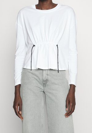 Top s dlouhým rukávem - white