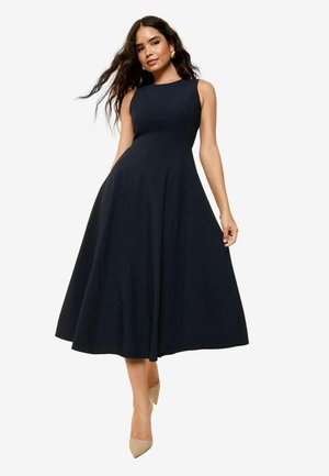 Friends Like These REGULAR FIT-TAILORED SEAM DETAIL A-LINE MIDI - Jersey dress - navy