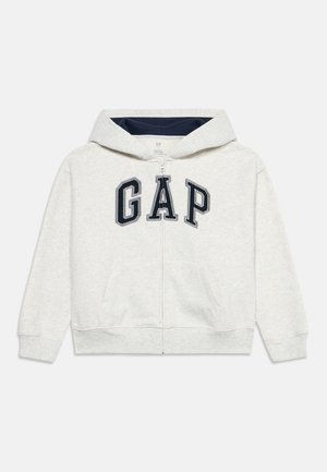 GAP, LOGO HOOD UNISEX - Sweatjacke - pale grey heather