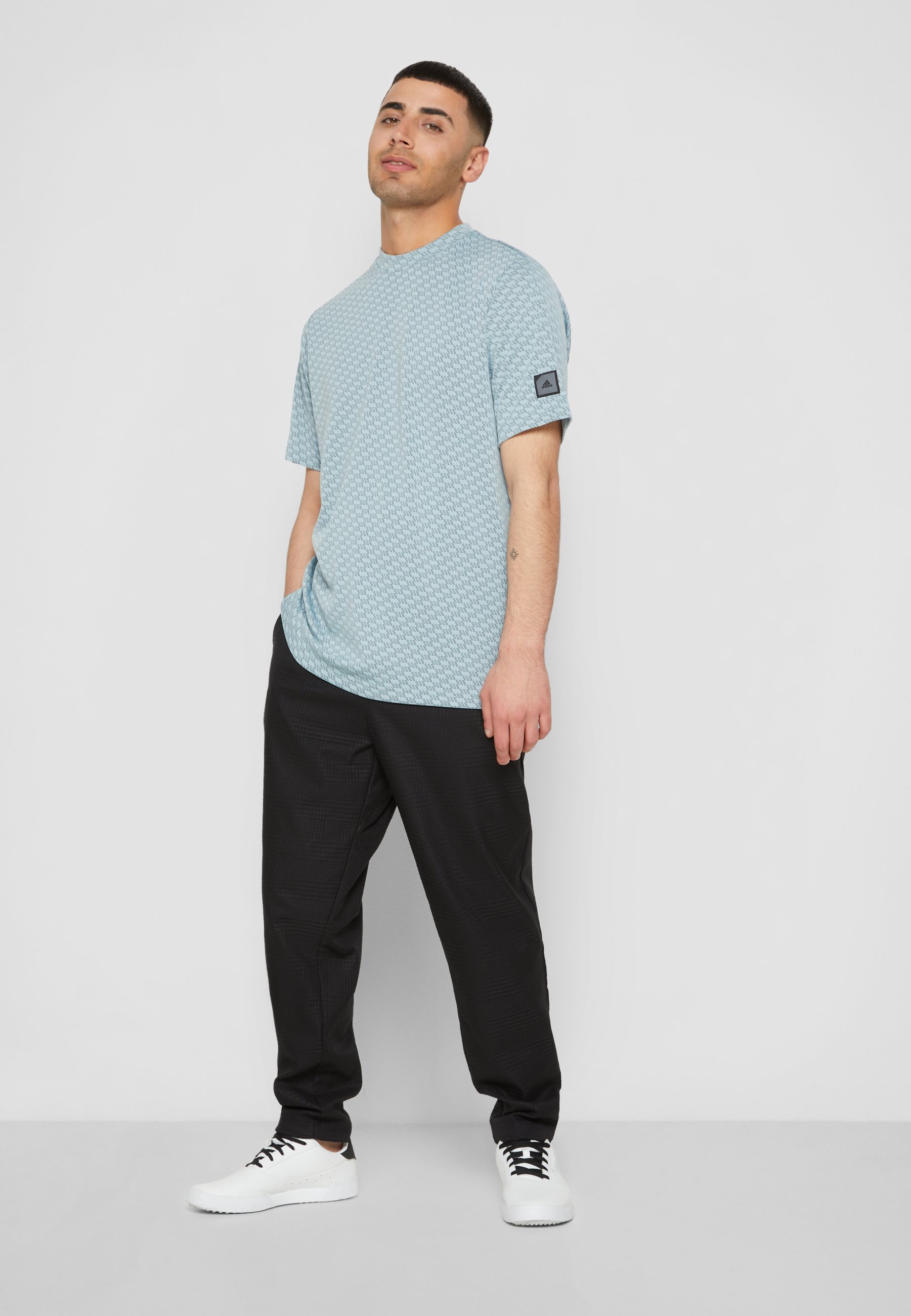 adidas Golf MENS ADICROSS MONOGRAM MOCK 
