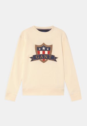 BANNER SHIELD C-NECK - Felpa - cream