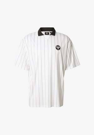 Hummel, CHEVRON PINSTRIPE - Polo - white black