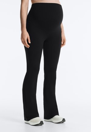 OYSHO MATERNITY COMFORT FLARE - Bukser - black