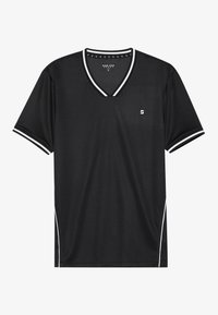 BASKETBALL TOP WITH CONTRAST PIPING - Bluză sport - black