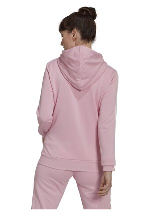 Sweatjakke - true pink/white