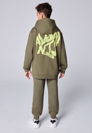smALLSAINTS, REGULAR FIT - OVERSIZED ORLANDO PULLOVER HOODIE . - Kapuutsiga pusa - khaki green