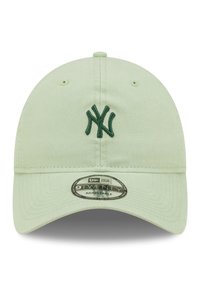 Hellgrüner Baseballcap mit verstellbarem Riemen. Mit grünem gesticktem "NY"-Logo und strukturiertem Stoff. Verbesserte geschwungene Schild-Design.