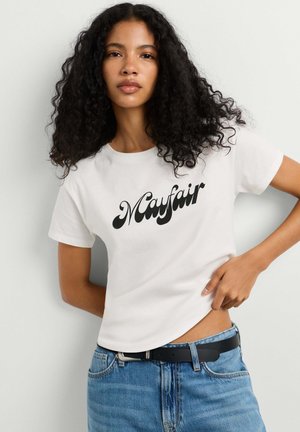 Pepe Jeans, PEPE JEANS PRINT T-SHIRT BAO - T-shirt print - mousse white