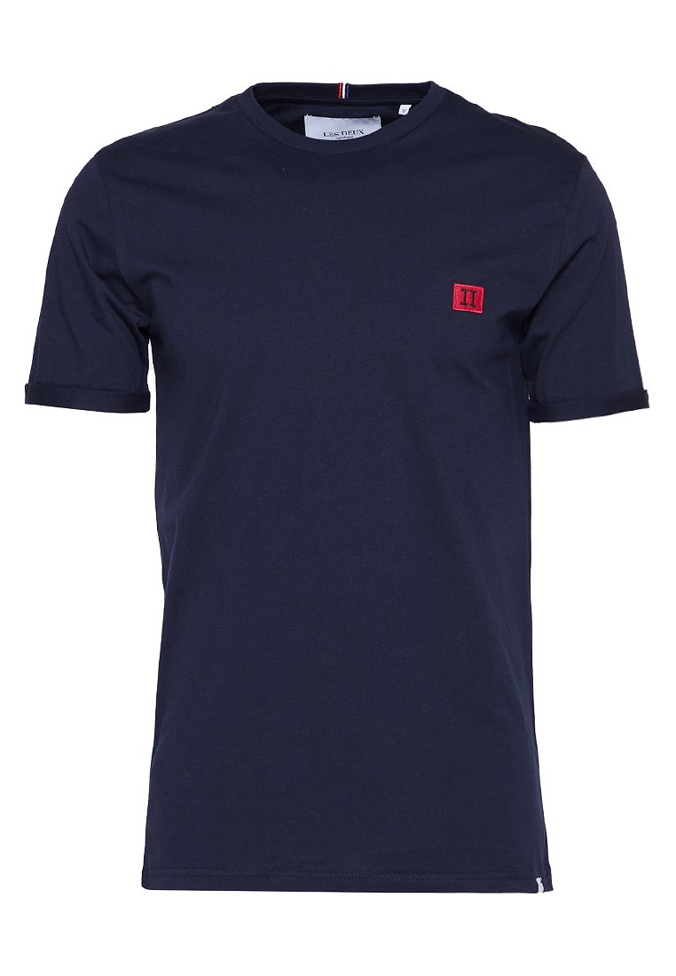 Les Deux T-shirt basic donkerblauw