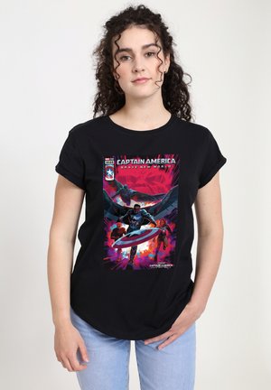 CAPTAIN AMERICA BRAVE NEW WORLD TEAM - Print T-shirt - black