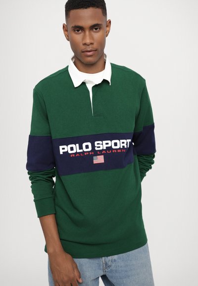 Polo Ralph Lauren LONG SLEEVE RUGBY UNISEX - Polo krekls - new forest/cruise navy