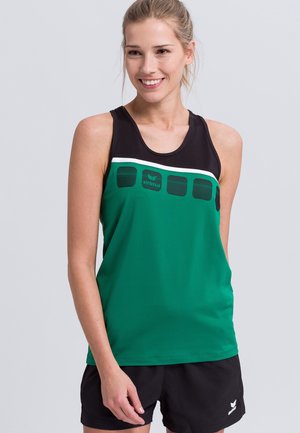 Top - green/black