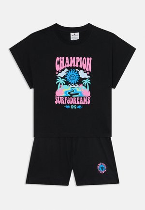 GRAPHIC OVERSIZE SET - Shorts - black/black